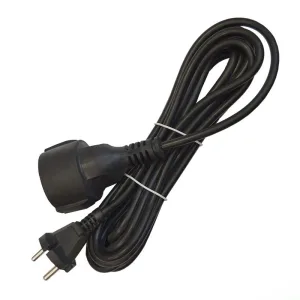 Удлинитель-шнур 1х5м без заземл. 10А IP20 ПВС 2х1 черн. DOMTOK 2340 Domtok