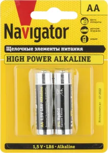 Батарейка NBT-NE-LR6-BP2 17001 Navigator