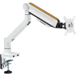 Кронштейн для мониторов Ultramounts UM732W белый/коричневый 17"-32" макс.8кг крепление к столешнице поворот и наклон Ultramounts
