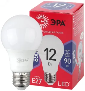 Лампочка светодиодная ЭРА RED LINE LED A60-12W-865-E27 R Е27 Эра