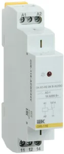 Реле промежуточное OIR 1 конт. (16А) 24В AC/DC IEK OIR-116-ACDC24V ONI