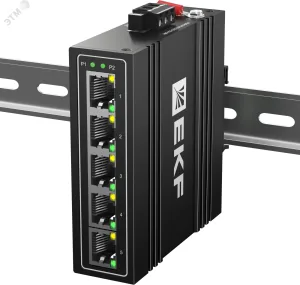 Промышленный неуправляемый коммутатор U-5T, 5 портов 10/100Base-T(X) RJ45, монтаж на динрейку TSX-U-5T EKF EKF