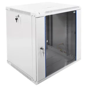 Шкаф телекоммуникационный настенный разборный ЭКОНОМ 12U (600 × 520) дверь стекло ЦМО