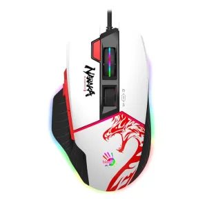 Мышь проводная A4Tech Bloody W95 Max Naraka белый/рисунок, оптическая, 12000 dpi, USB, кнопки - 6 A4Tech