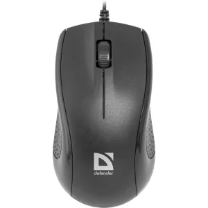 Мышь проводная Defender Optimum MB-160 черный, 1000 dpi, USB, кнопки - 3 DEFENDER