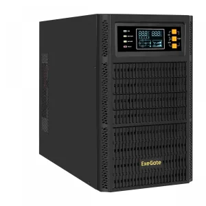 Источник бесперебойного питания On-line ExeGate PowerExpert TL-2000.72V.LCD.AVR.4SH.USB.RS232.SNMP 2000VA/2000W, On-Line, PF=1, LCD, 4*Schuko, RS232, USB, SNMP-slot, встроенные батареи 12V 7.2Ah- 6шт, возможность подключения до 4 внешних батарейных б... Exegate
