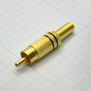 RCA Gold штырь с хв. RG59 