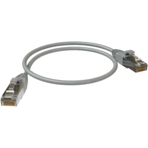 Патч-корд Sysmatrix PC 4545.5ES26.05LSZHGY F/UTP RJ-45 вил.-вилка RJ-45 cat.5e 0.5м серый LSZH SYSMATRIX