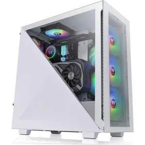 Компьютерный корпус Thermaltake Divider 300 TG Air Snow CA-1S2-00M6WN-02 Snow/Win/SPCC/Tempered Glass*1/Mesh Front Panel/120мм Standard Fan*2 (528610) Thermaltake