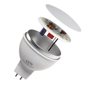 Лампа светодиодная RS LED GU5.3 7W 12V 7Вт рефлектор матовая 6500К холод. бел. GU5.3 700лм 12В Ra90 Русский Свет 15011345092 Русский Свет