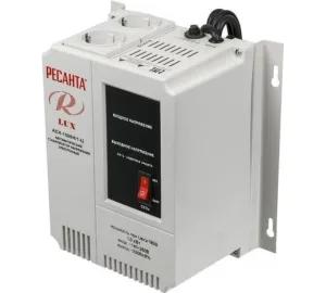 Стабилизатор напряжения АСН-1500Н/1-Ц Lux 1ф 1.5кВт настен. IP20 63/6/20 Ресанта