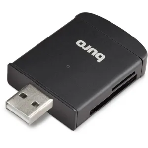 Кард-ридер Buro BU-CR-3103/черный/MMC/MS/MS Duo/MS Micro M2/MS Pro/RS-MMC/SD/SDHC/TF/mini-SD/USB 2.0/пластик BURO