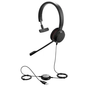 Гарнитура Jabra Evolve 20 MS Mono чёрный, проводная Jabra