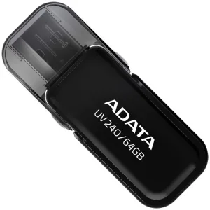 Флешка USB ADATA UV240 (AUV240-64G-RBK), 64Gb, USB 2.0, R/W 15/5, черный ADATA