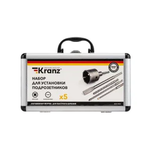 Набор для установки подрозетников SDS PLUS, 5 предметов KR-91-0431 Kranz