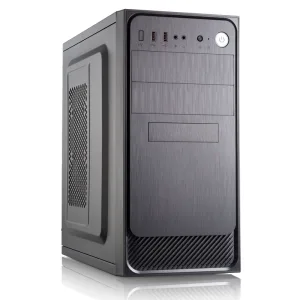 Компьютерный корпус с блоком питания Foxline 450Вт. Сase Forza mATX, 450W, 2xUSB 2.0, Black, w/o FAN, 12 см fan PSU, power cord Foxline