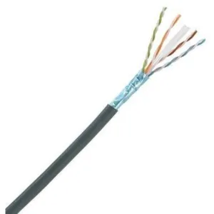 Кабель информационный Panduit PFO6X04BL-CEG кат.6А F/UTP общий экран 4X2X23AWG OSP внешний 305м черный PANDUIT