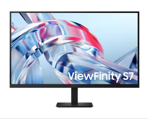 Монитор 27" Samsung ViewFinity S7 S70H IPS 3840x2160, 75 Гц, 5 мс, 16:9, 300 кд/м², HDMI, DisplayPort, HDR, Flicker Free, Low Blue Light, черный Samsung