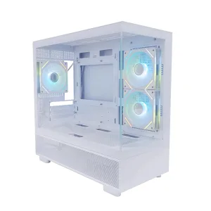корпус 1STPLAYER MIKU Mi5 ARGB White / mATX / 3x120mm ARGB fans / Mi5-WH-2FC7R-W-1FC7-W 1STPLAYER