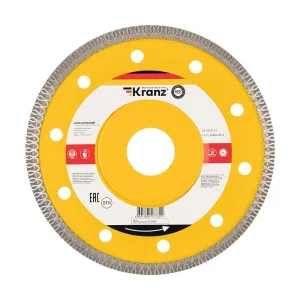 Диск алмазный отрезной ультратонкий 125x22.2x1.4x10 мм KR-90-0141 Kranz
