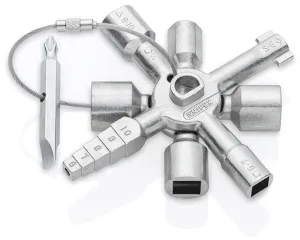 TwinKey ключ крестовой 8-лучевой для стандартных шкафов, 92 мм KN-001101 Knipex