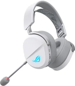 Гарнитура ASUS ROG Pelta белый, беспроводная + проводная, радиоканал, до 90 ч, подсветка, совместимость с PS5 ASUS