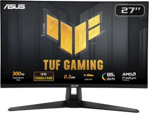 Монитор ASUS 27” TUF Gaming VG27AQM5A Fast IPS 2560x1440 0,3ms 300cd 300Hz HDMI*2 DP Black ASUS