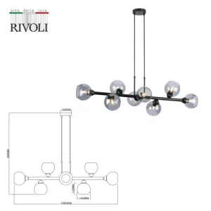 Люстра Irmhild 3172-208 8 * Е27 60 Вт модерн Б0051271 Rivoli