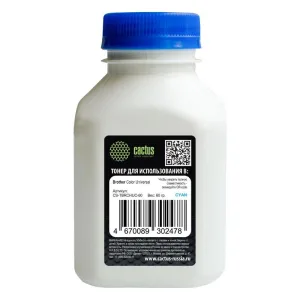 Тонер Cactus CS-TbRCHUC-60 голубой флакон 60гр. для принтера Brother Color Universal Cactus