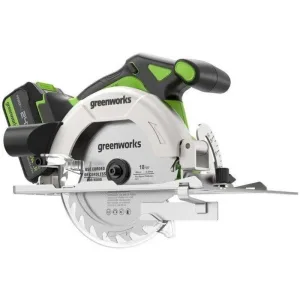 Циркулярная пила (дисковая) Greenworks GD24CS165 (ручная) D диска.:165мм (1501607CUG) GREENWORKS