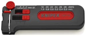 Мини-стриппер для тонких медных кабелей, O 0.3-1.0 мм AWG 28-18, SB KN-1280100SB Knipex