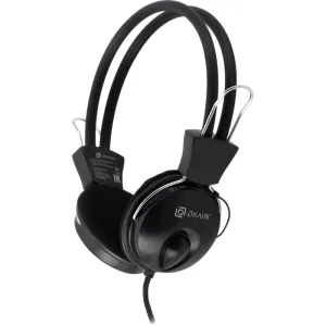 Проводные наушники Oklick HS-M200 черный, накладные, Jack 3.5 мм Oklick