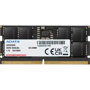 Оперативная память A-Data, DDR5, 16GB (1x16 GB), 5600 MHz, CL46, SO-DIMM ADATA