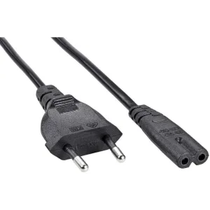 Кабель Premier 5-180 IEC C7 (2-pin) Евровилка 1.8м (5-180(0.5) 1.8) черный (Bulk) PREMIER