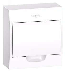 Бокс навесной ОП City9 Box 1 ряд 8мод IP40 IK07 63А 2 клеммы с бел. дверцей SE EZ9E108P2SRU Systeme Electric
