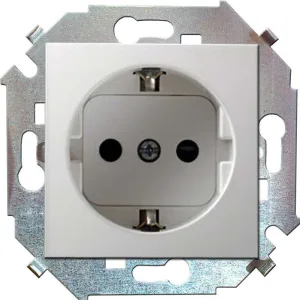 Механизм розетки 1-м СП Simon15 с заземл. белый Simon 1591432-030 Simon