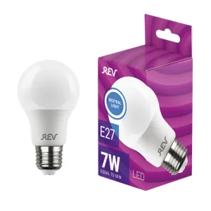 Лампа светодиодная LED-A60 7Вт грушевидная 4000К нейтр. бел. E27 560лм 180-240В REV 32265 8 REV