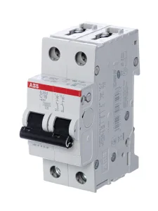 Выключатель автоматический модульный 2п C 16А 6кА S202 C16 ABB 2CDS252001R0164 ABB