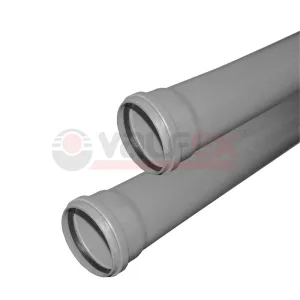 Труба PP-H сер б/н Дн110х2,2 L=0,15м в/к OPTIMA VALFEX 211100015 VALFEX