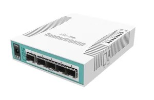 Коммутатор MikroTik Cloud Router Switch 106-1C-5S with QCA8511 400MHz CPU CRS106-1C-5S MikroTik