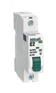 Выключатель автоматический модульный 1п C 2А ВА-103 DEKraft 12265DEK DEKraft