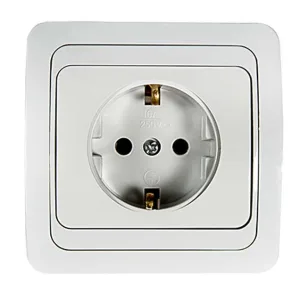 Розетка 1-м CLASSICO с заземл. 2028 бел. ASD / 4680005959907 IN HOME