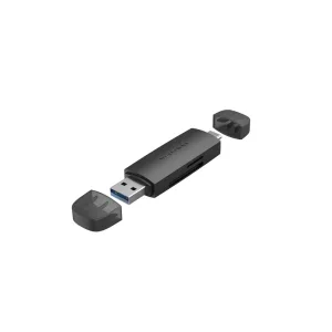 Картридер Vention USB 3.0 A+C (SD+TF) Черный Vention CLKB0 Vention