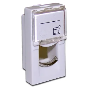 Вставка 22.5x45 на 1 модуль LAN-SIP-22L-WH LANMASTER