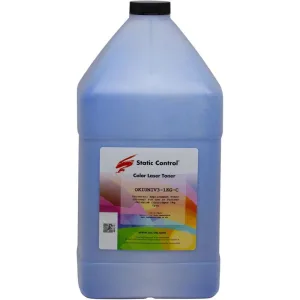 Тонер Static Control OKIUNIV3-1KG-C голубой флакон 1000гр. для принтера Oki C3300N/5500 Static Control