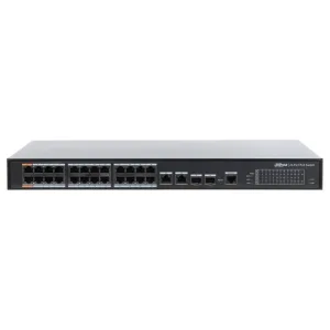 Коммутатор Dahua DH-PFS4226-24ET-360, 24×1 Гбит/с + 2×1 Гбит/с Combo, управляемый Dahua