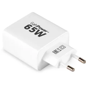 Сетевое зарядное устройство Digma Pro DPW6B 65W 3.25A (PD+QC) 2хUSB-C/USB-A универсальное белый (DPW6B5GX12WH) Digma