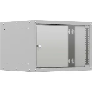 Шкаф коммутационный NTSS LIME (NTSS-WL6U5535GS) настенный 6U 550x350 мм пер. дв. стекл несъемн. бок. пан. 30 кг серый 8.3 кг 110 град. IP20 NTSS
