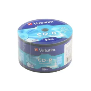 Диск CD-R Verbatim 700 Mb, 52x, Shrink (50), DataLife (50/600) Verbatim