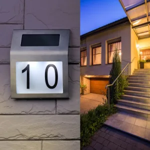 Номер дома ERAFS048-09 2LED с подсветкой солнечная батарея ЭРА Б0044249 Эра